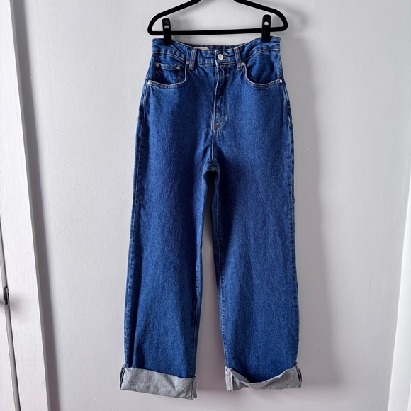 Pilcro The Austyn High-Rise Cuffed Wide-Leg Jeans Denim Bottoms Anthropologie - Picture 2 of 7